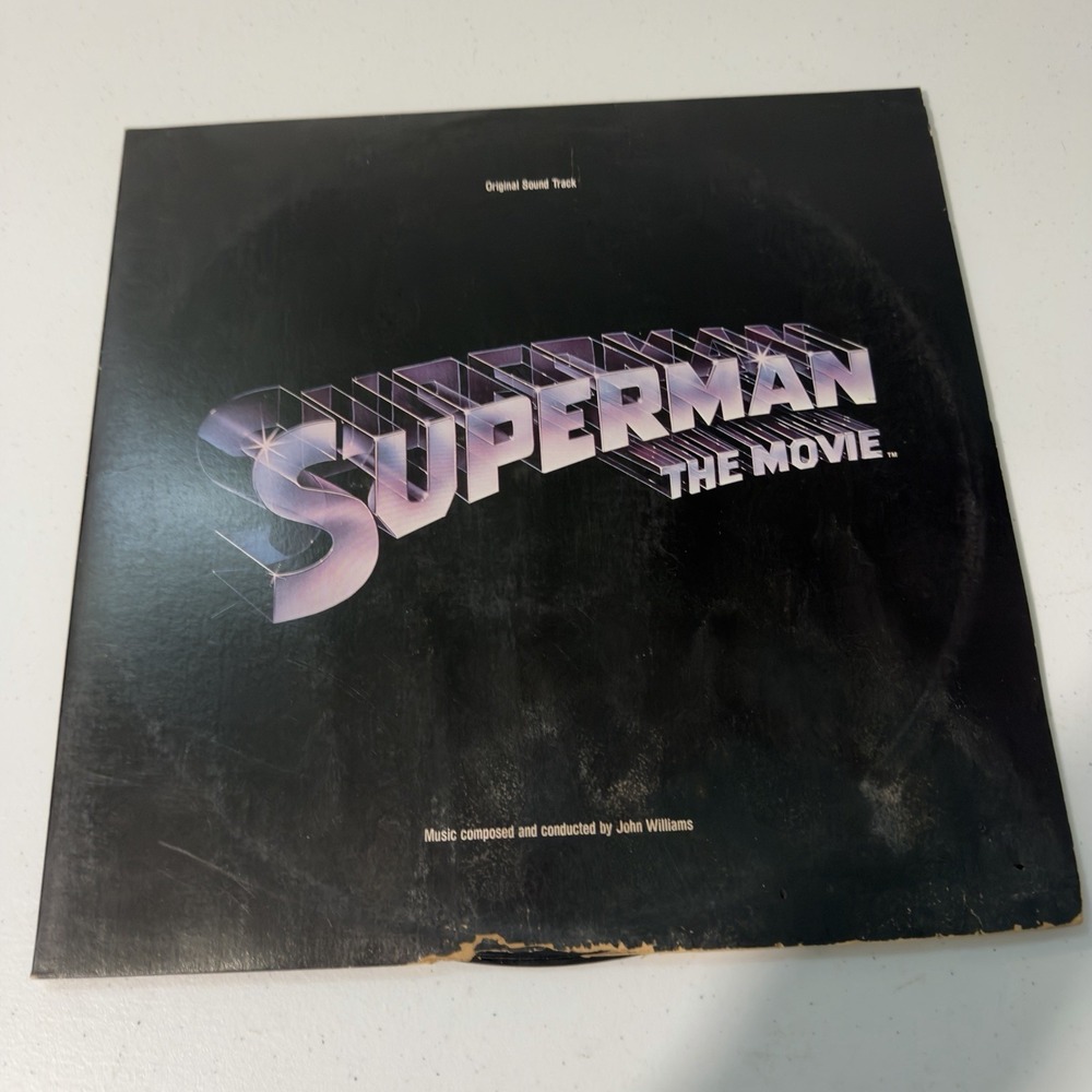 SUPERMAN THE MOVIE Soundtrack JOHN WILLIAMS 1978 2LP ARNE Press VG++